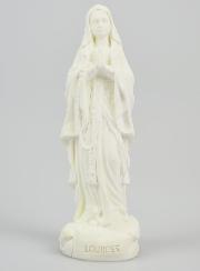 Estatua de Nuestra Señora de Lourdes en resina fosforescente - 15 cm