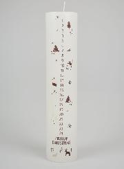 Vela de Adviento Decorativa de Estilo Escandinavo - 25 cm