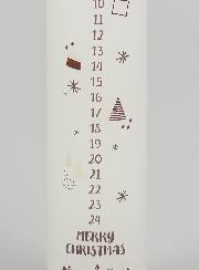 Vela de Adviento Decorativa de Estilo Escandinavo - 25 cm