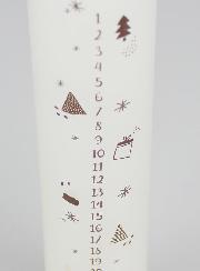 Vela de Adviento Decorativa de Estilo Escandinavo - 25 cm