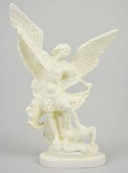 Estatua de San Miguel Arcángel en resina fosforescente - 20 cm