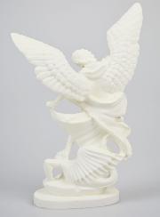 Estatua de San Miguel Arcángel en resina fosforescente - 20 cm