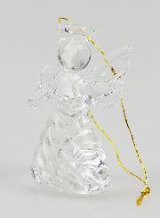 Ángel navideño colgante de cristal - 4cm