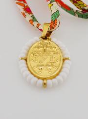 Medalla Milagrosa de cuentas - Cordón Libertad Floral
