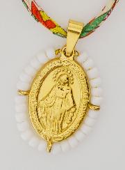 Medalla Milagrosa de cuentas - Cordón Libertad Floral
