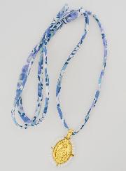 Medalla Milagrosa con Cuentas - Cordón Azul Libertad