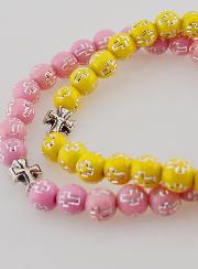 Juego de 5 pulseras religiosas con cruz