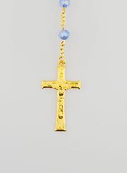 Terço Medalha Milagrosa em Contas Facetadas – Azul