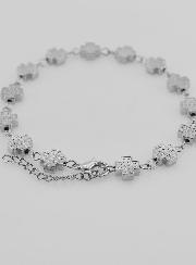 Pulsera religiosa con cruces cuadradas