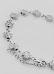 Pulsera religiosa con cruces cuadradas