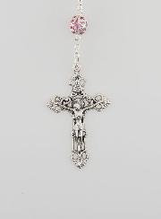 Rosario de Perlas Rosas - Milagrosa y Cruz Barroca