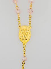 Terço em Cristal Rosa & Medalha Milagrosa