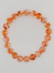 Pulsera en Piedra Natural Cuarzo Hematoide A - 8 mm