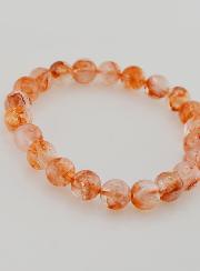 Pulsera en Piedra Natural Cuarzo Hematoide A - 8 mm