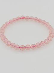 Pulsera de piedra natural de cuarzo hematoide fresa - 6 mm
