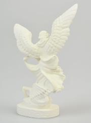 Estatua de San Miguel Arcángel en resina fosforescente - 12 cm