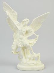 Estatua de San Miguel Arcángel en resina fosforescente - 15 cm