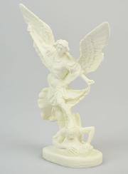 Estatua de San Miguel Arcángel en resina fosforescente - 15 cm