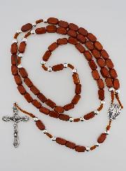 Rosario de madera de la Virgen Milagrosa en Madera