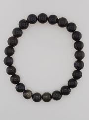 Pulsera en Piedra Natural de ópalo negro - 8 mm