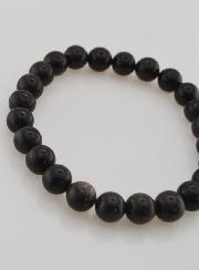 Pulsera en Piedra Natural de ópalo negro - 8 mm