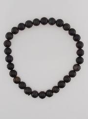 Pulsera en Piedra Natural de ópalo negro - 6 mm