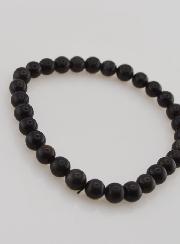 Pulsera en Piedra Natural de ópalo negro - 6 mm