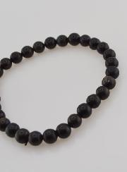 Pulsera en Piedra Natural de ópalo negro - 6 mm