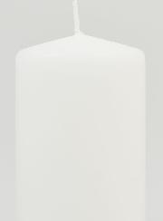 Vela decorativa de mesa de 10 x 6 cm - Blanca