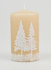 Vela de Decoração Ambiente de Inverno - Cappuccino