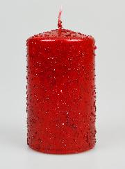 Vela de Decoración con Purpurina - Rubí