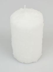 Vela navideña con decoración de Cristales de Nieve