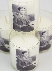 4 velones de San Pier Giorgio Frassati