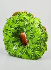 Corona navideña con escena del Nacimiento - 15 cm