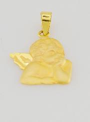 Medalla del Ángel de la Guarda en oro de 375/1000 - 14 mm