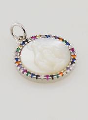 Medalla Milagrosa de la Virgen María en Nácar - 15 mm