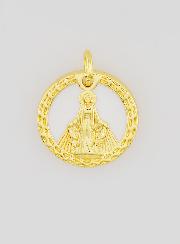 Medalla Milagrosa de la Virgen María en Nácar - 15 mm