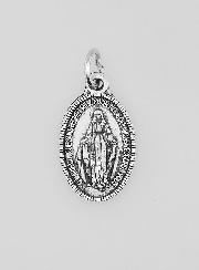 Medalla Milagrosa con Borde Estriado - 17 mm