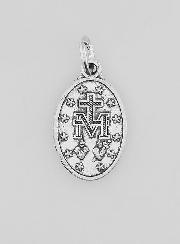 Medalla Milagrosa con Borde Estriado - 17 mm