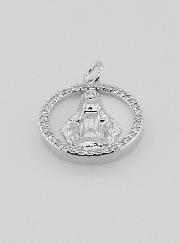 Medalla Milagrosa de la Virgen María en Nácar - 15 mm