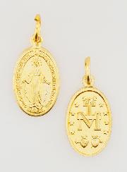 Medalla Milagrosa de Aluminio Chapado en Oro - 19 mm