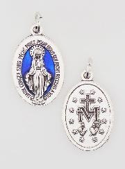 Medalla Milagrosa Azul - 22 mm