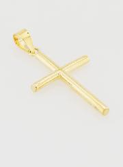 Colgante de cruz de 21 mm - Oro de 9 quilates