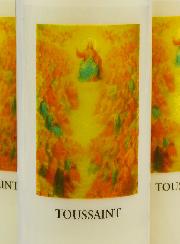 3 velas de novena para el Día de Todos los Santos