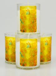 4 velones para el Día de Todos los Santos