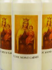 3 velas de novena a Nuestra Señora del Monte Carmelo