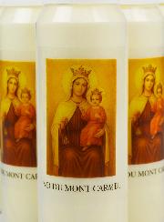 6 velas de novena a Nuestra Señora del Monte Carmelo