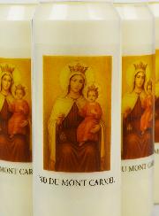 10 velas de novena a Nuestra Señora del Monte Carmelo