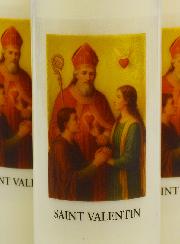 3 velas de novena para el Día de San Valentín