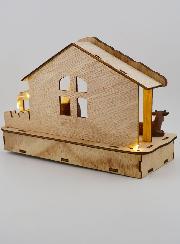 Nacimiento de Navidad luminoso Natividad - 20 cm